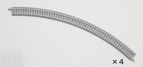 TOMIX N Scale 1196 Model Railway Track Curved PC Rail x 4pcs C354-45 | Zustand: New