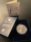 2020 W United States Mint American Eagle One Once Silver Uncirculated Coin W/COA