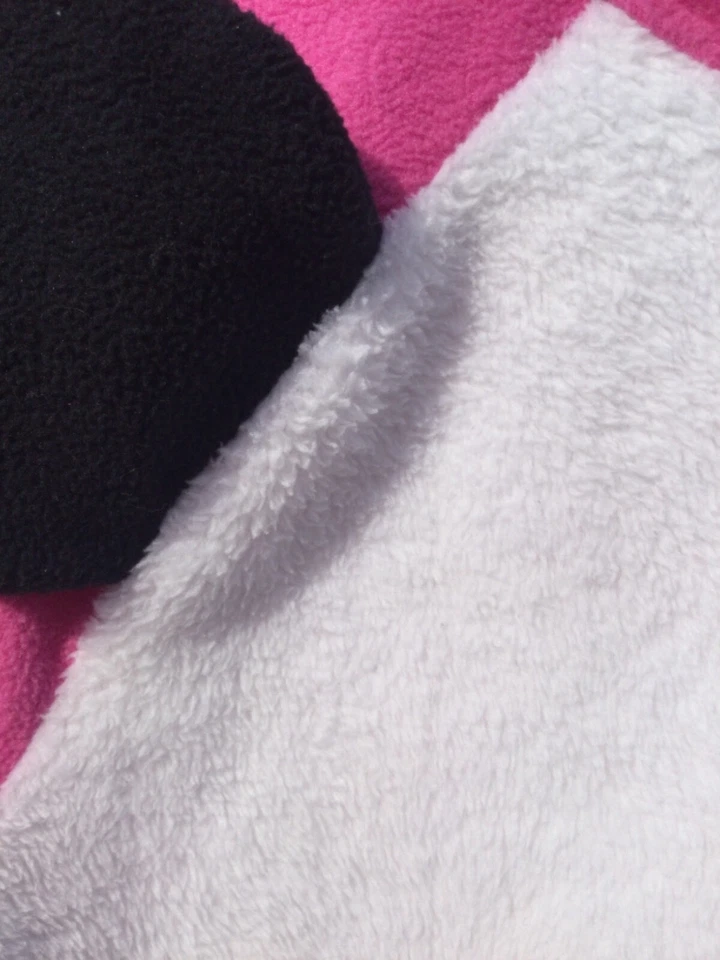 Disney Minnie Mouse Niñas Pijama Conjunto Grande L pj Artículos para Dormir Rosa Cara Difusa Orejas Foto 3 de 4