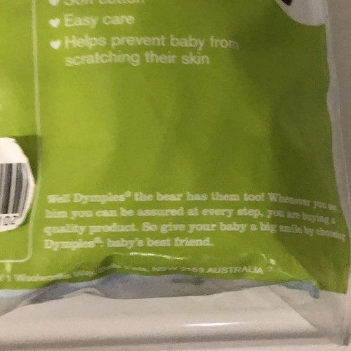 Newborn Cotton Baby Mittens 3 Pairs Blue Dymples No Scratch Hand Socks Gloves - Bild 6 von 6