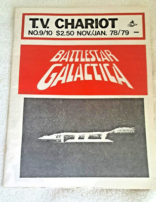 Vintage TV Chariot No 9/10 NOV.JAN 1979 Sci-Fi Magazine -Battlestar Gallactica-
