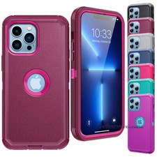 For iPhone 17 16 15 14 13 12 Pro Max 11 XR 7 8 Case Heavy Duty Shockproof Cover