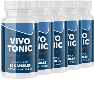 Vivo Tonic Blood Sugar Support Supplement Formula - 5 Bottles