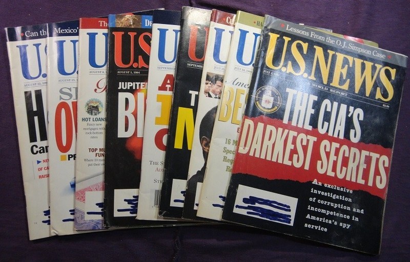 9 - 1994 Assorted Vintage US News and World Report Magazines.