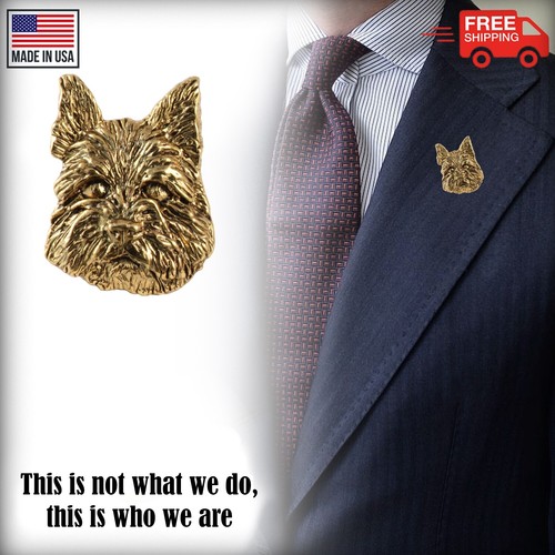 Pin o imán de solapa para perro Creative Pewter Designs Norwich Terrier, D128 - Imagen 12 de 17