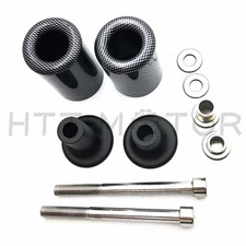 No Cut Carbon Frame Sliders Crash Protector For 2013-2014 Kawasaki Ninja ZX6R