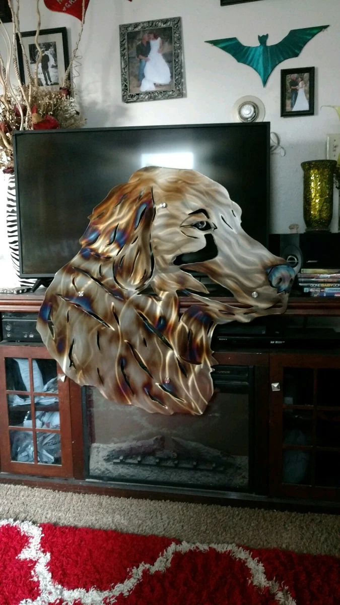 Golden retriever top wall decor