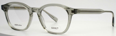 GIGI STUDIOS Praga 6808/7 Grey Transparent Womens Round Eyeglasses 50-20-145