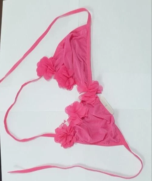 Two Piece Bra with Bikini One Size Pink Free Size for Girls Women Swiming NEW - Image 3 of 4