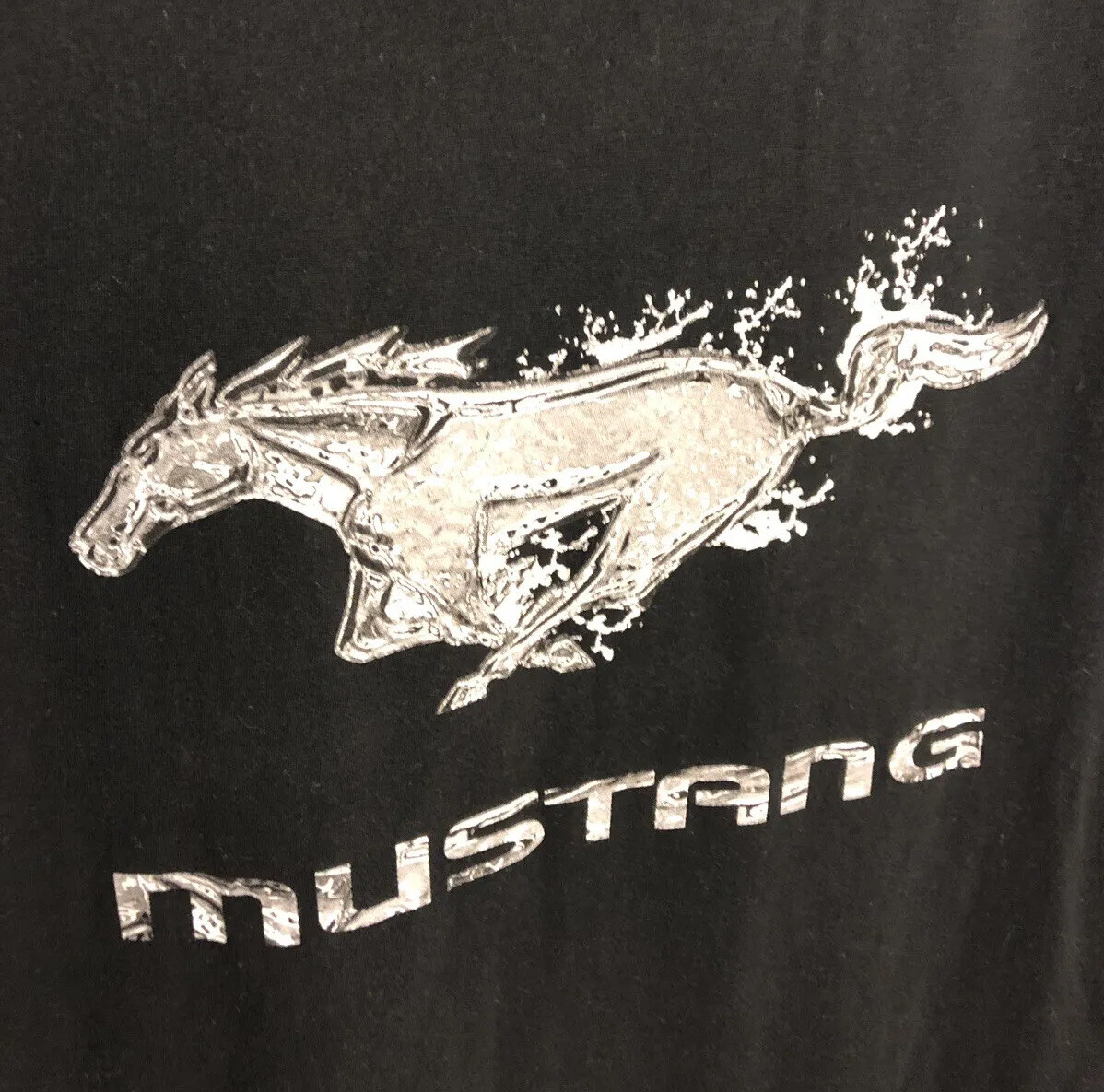 PONY FORD MUSTANG T SHIRT UOMO NERA TAGLIA XL