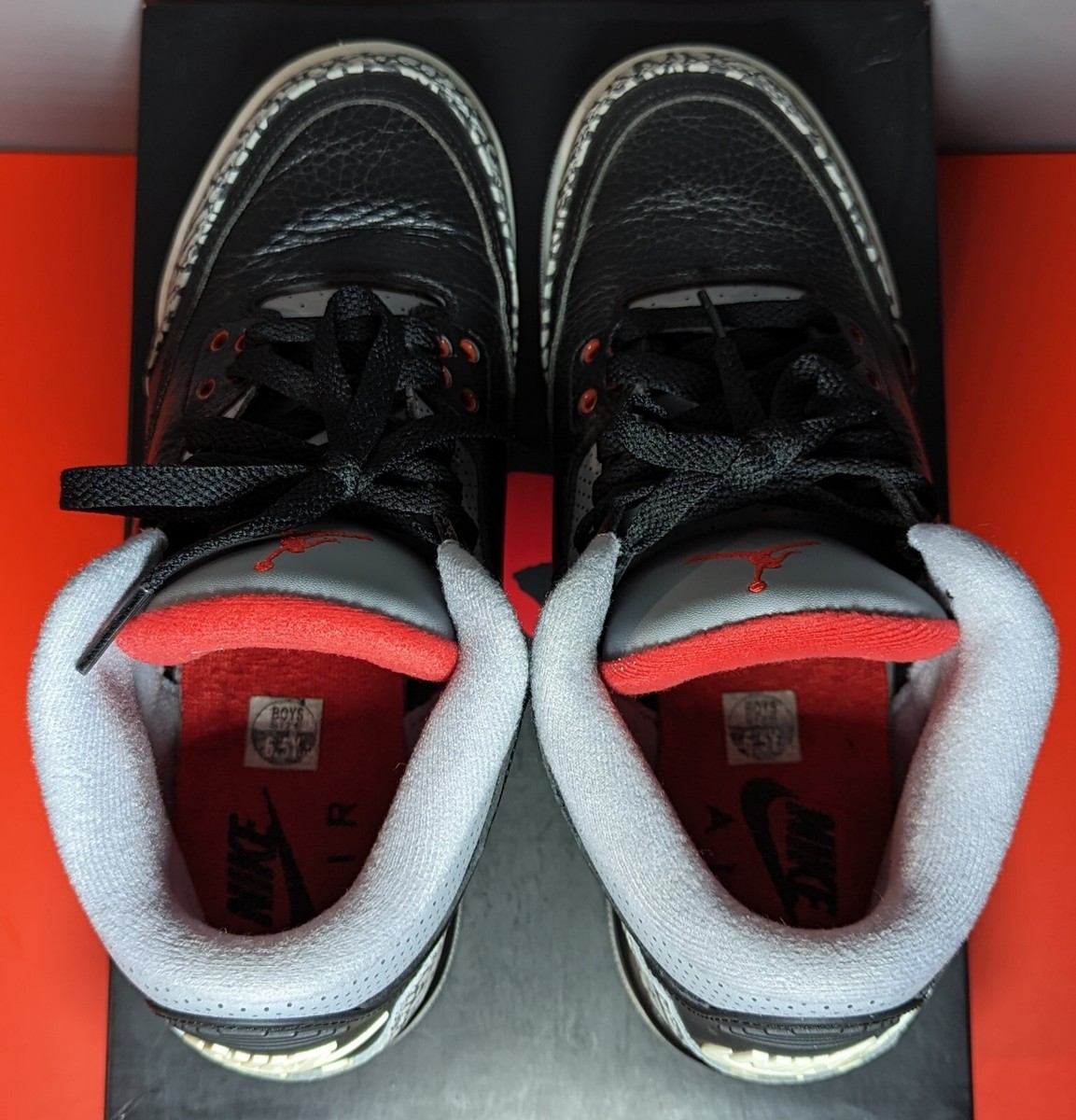 Size 6.5Y - Jordan 3 Retro Black Cement (GS) | eBay