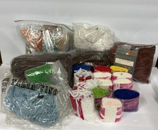 Large Vintage Lot of Latch Hook Rug Yarn Variety Colors New  Loose