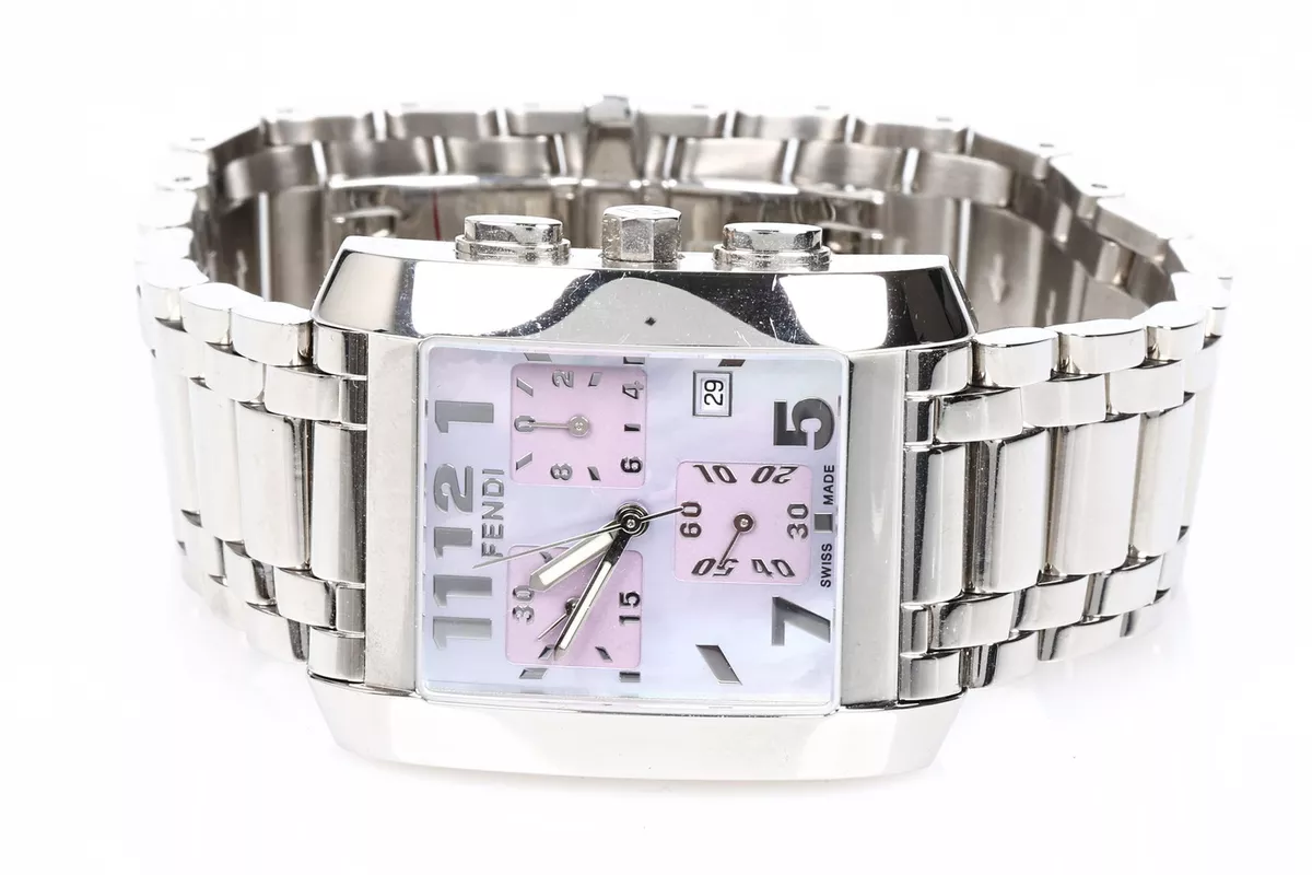 Fendi Orologi 288377 Square Stainless Steel Womens Watch eBay