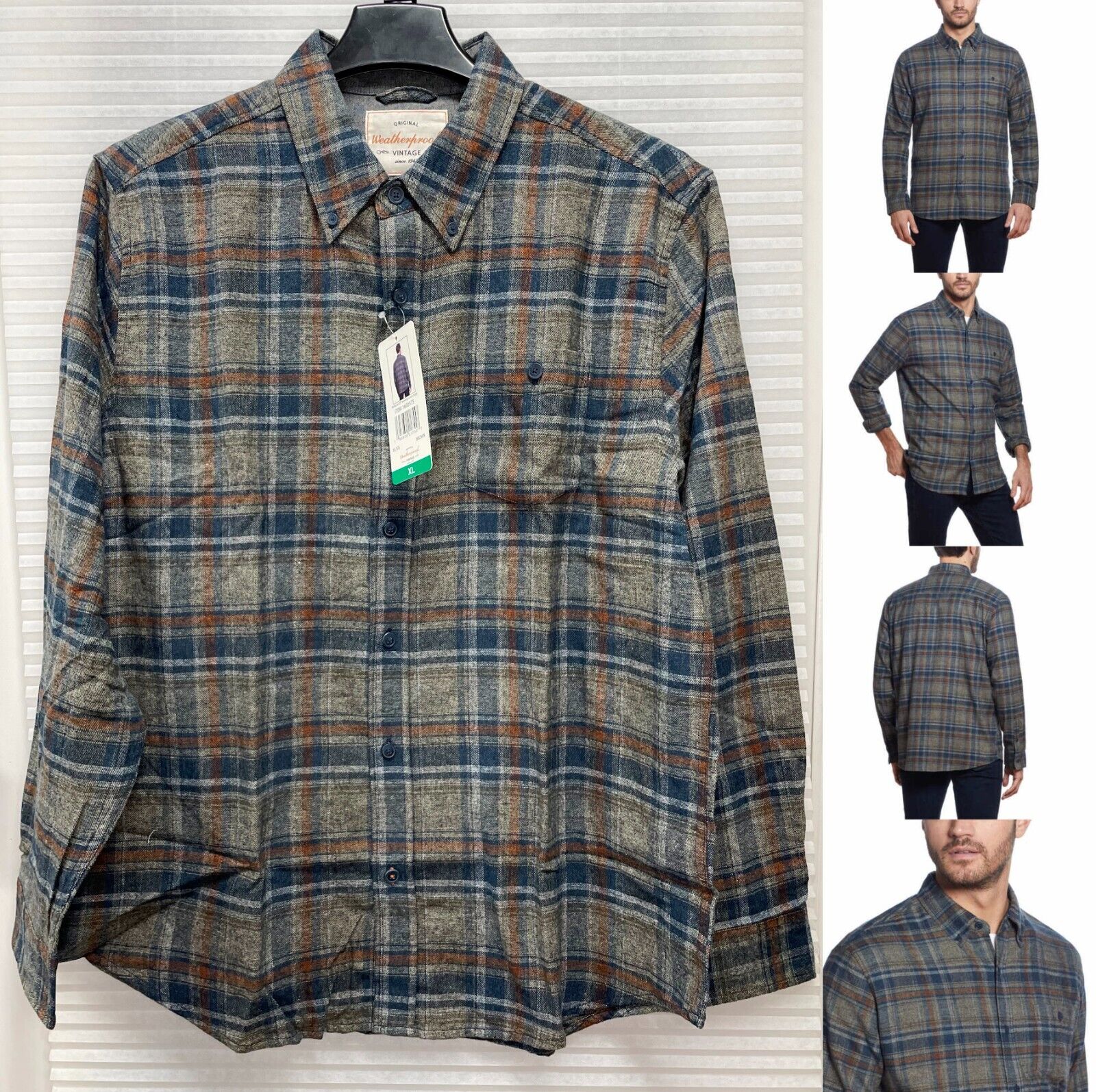 Weatherproof Vintage Men's Flannel Shirt Size XL - NEW