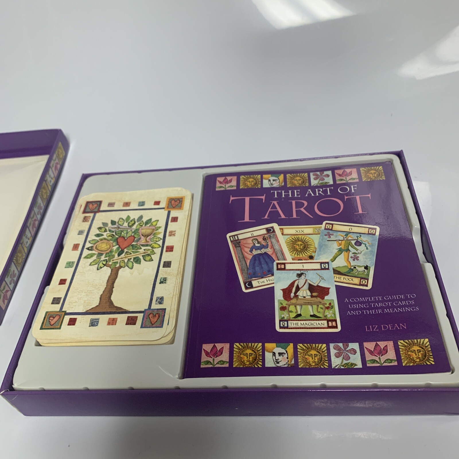 The Art Of Tarot by Liz Dean Full Color Book and 78 Card Tarot Deck eBay