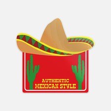 Authentic Mexican Style Vinyl Sticker Decal