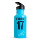 Official Manchester City FC Aluminium water Drinks Bottle Kevin De Bruyne BNWT