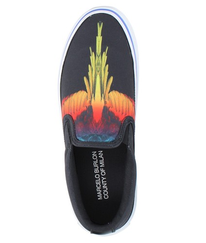 ZAPATILLAS SIN CORDONES MARCELO BURLON ICONO ALAS LOGO HOMBRE ZAPATOS CMIA079S22FAB0011025 - Imagen 4 de 5
