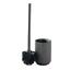 miniature 1  - Toilet Brush and Holder Set Modern Bathroom Cleaning Accessories Concrete Black