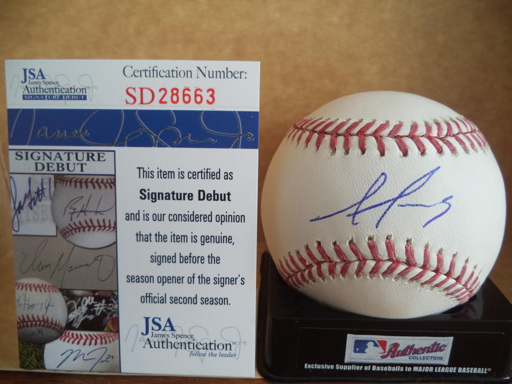 ALEX REYES ST. LOUIS CARDINALS SIGNATURE DEBUT SIGNED M.L. BASEBALL JSA ...
