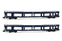 Hs Arnold HN4349 Autotransportwagen 2-Tlg. Set Dd Dev 66 Blau Sncb