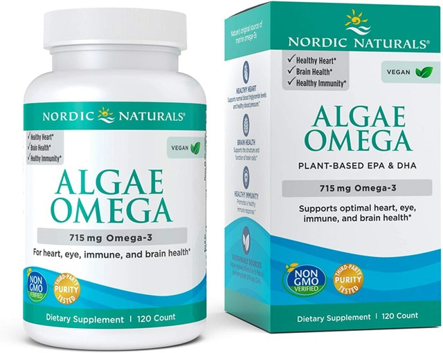 Nordic Naturals Algae Omega Supplement 120 Softgels For Sale Online Ebay