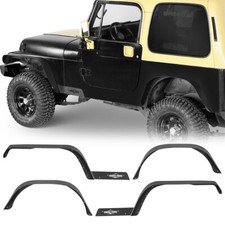 Textured Steel Front & Rear Fender Flares Cover For 1987-1995 Jeep Wrangler YJ