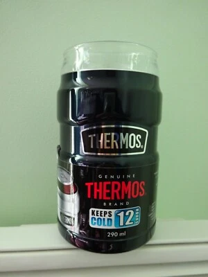 Refroidisseur de cannette Mug 2 en 1 "King" noir froid 12h 290 ml THERMOS Neuf - Photo 1/4