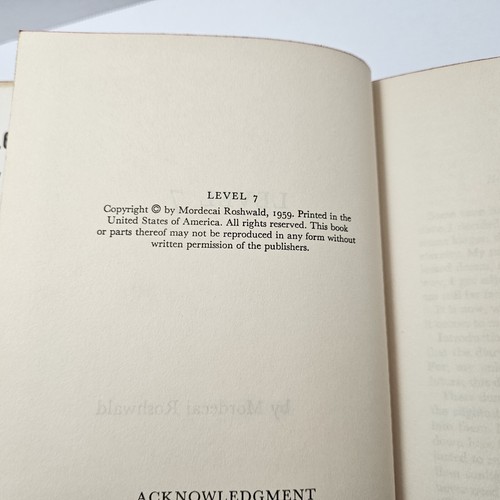Level 7 by Mordecai Roshwald, 1959 BCE, HC/DJ, GC B-22 - Picture 12 of 14