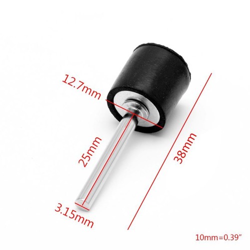 10Pcs Drum Rubber Mandrels 1/8" Shank For Sanding Sleeve Rotary Tool New - Picture 2 of 8