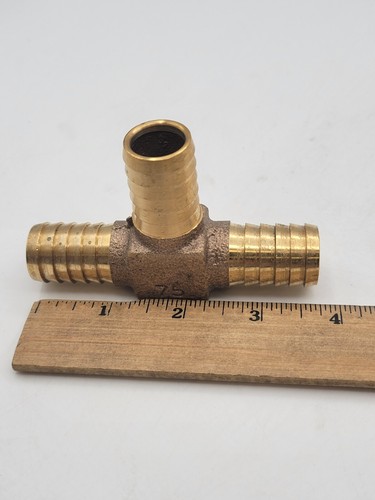 American Granby NLRBT3/4 Brass Pipe Tee 3/4" 3 Way Plumbing Fitting - Picture 11 of 14