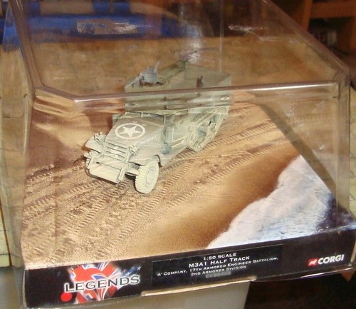 M3A1 HALF TRACK - 17th ARM ENGINEERS - 2nd DIVISION - 1:50 Scale - CORGI LEGENDS