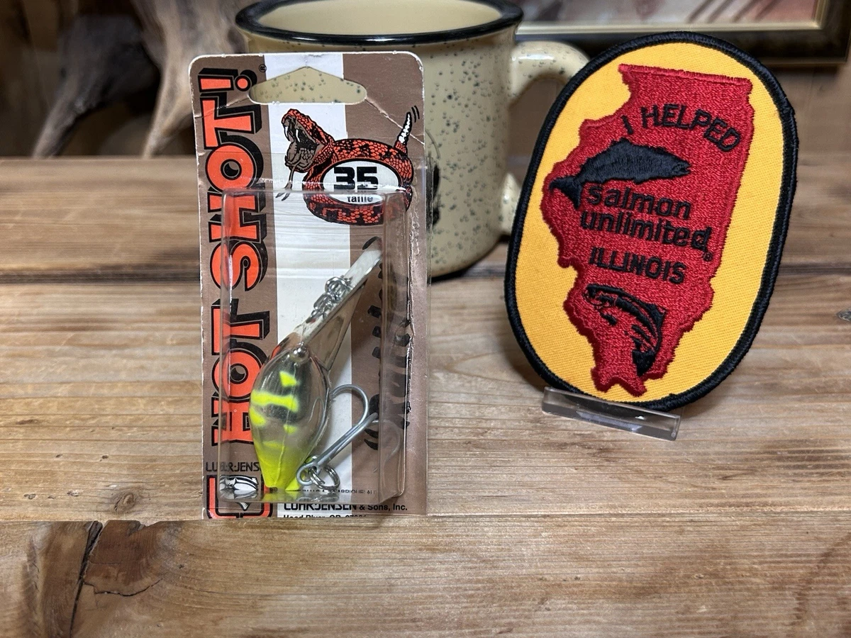 Leurre de pêche Jensen Hot Shot 3 Luhr Prism Shad vintage cadeau pêcheur