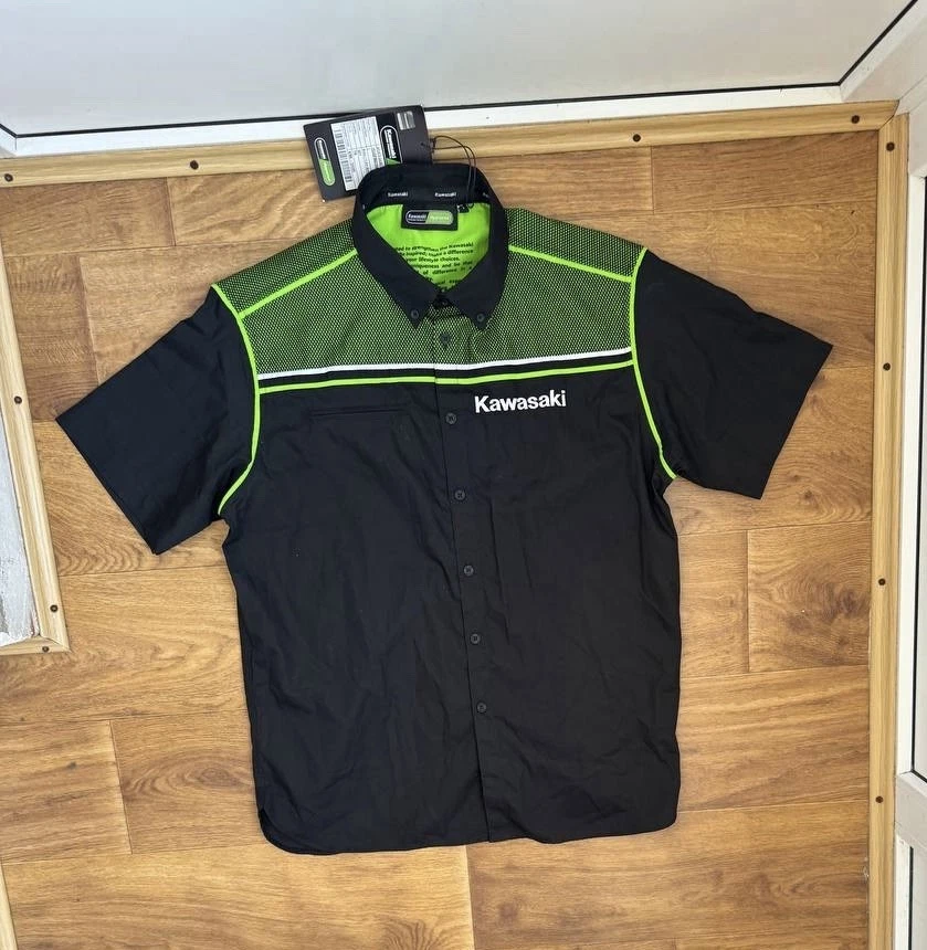 Kawasaki Button-Up Casual Button-Down Shirts for Men for sale | eBay