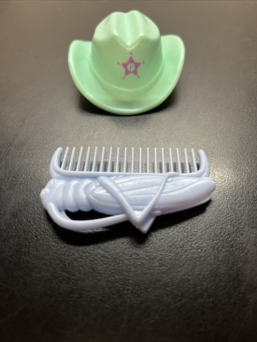Vintage My Little Pony G1 Green Cowboy Hat Comb Accessory For Big Brother Tex E2 - Picture 2 of 5