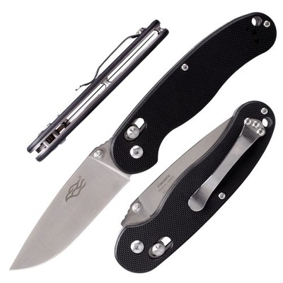 Firebird Ganzo Fb727S-Bk Folding Pocket Knife 440C Stainless Steel Blade G10
