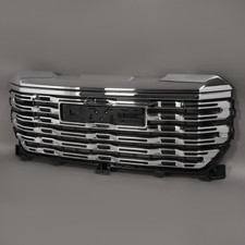 Fits 2022-2024 Gmc Sierra 1500 Denali Front Bumper Grille Chrome