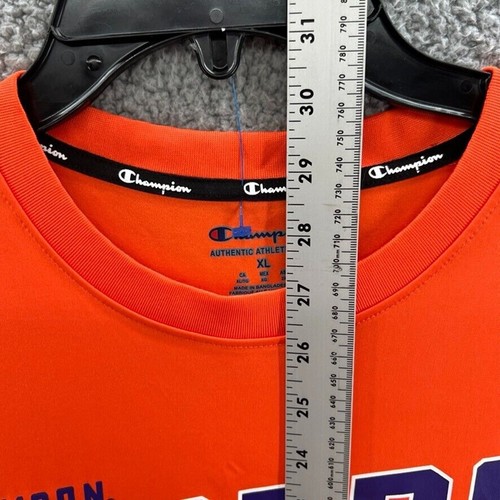 T-shirt Champion Clemson Tigers uomo manica corta allenamento arancione taglia XL - Foto 5 di 12