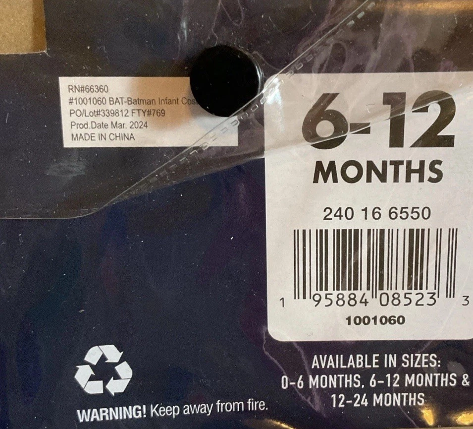 DC Comics Infantil Niños Batman Disfraz Conjunto Body Botines Sombrero Capa 0-6 Mo Foto 4 de 4