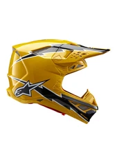 Alpinestars Supertech M10 MIPS Helmet Ampress Gloss Black/Yellow 2XL
