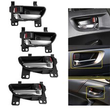 Manija de puerta interior cromada negra para SUBARU WRX CROSSTREK IMPREZA BRZ FORESTER