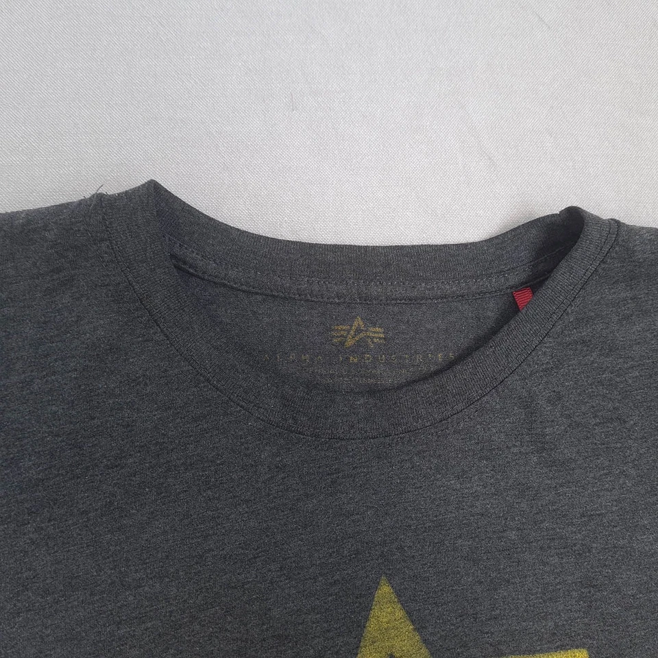 Camiseta Alpha Industries Para Hombre Talla XL Manga Corta Ligera Cuello Redondo Top Foto 3 de 4