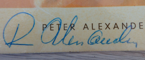 Autogramm Schlagersänger und Schauspieler Peter Alexander 1970er Jahre (123830) - Bild 2 von 3