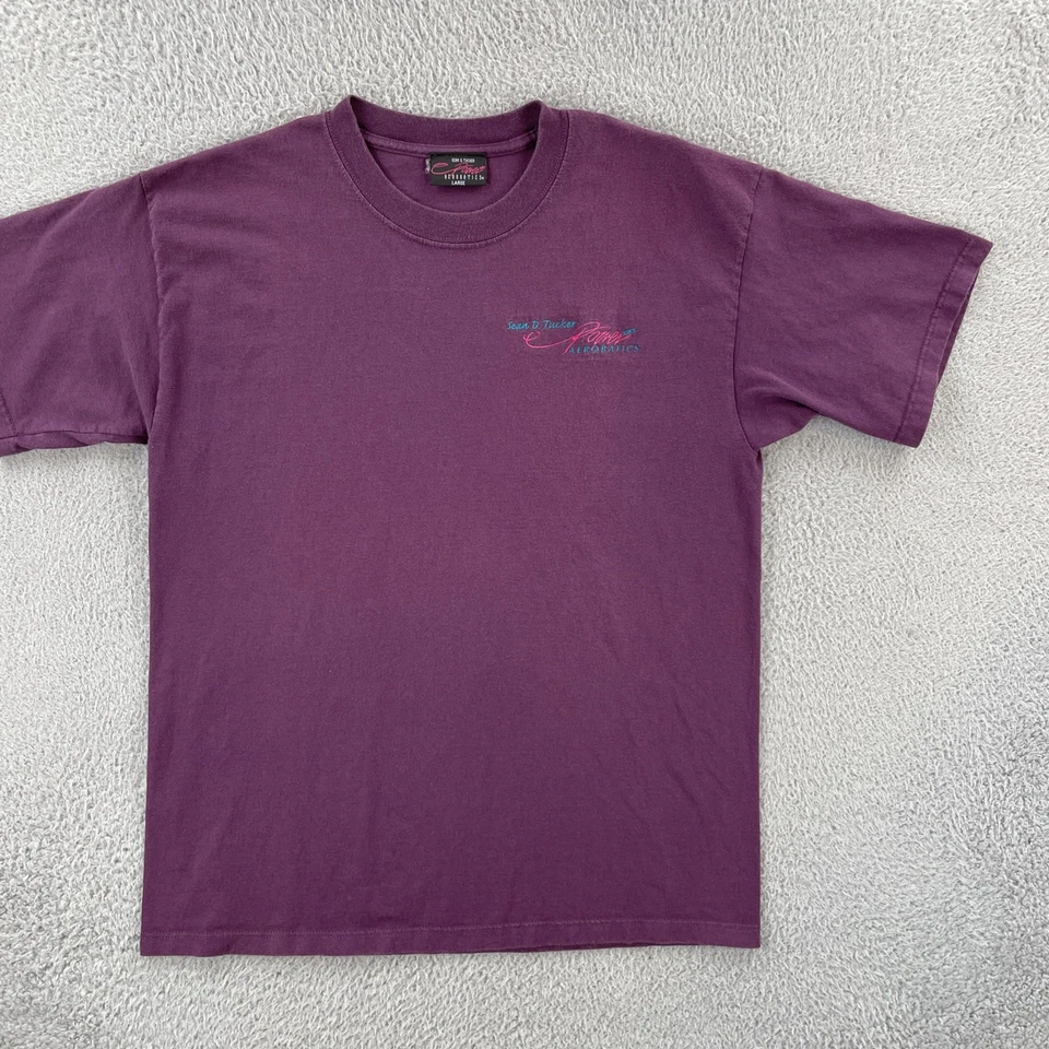 Camiseta De Colección Sean D Tucker Power Acrobatics Para Hombre Grande Granate Años 90 Loca En EE. UU. Foto 2 de 4