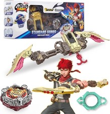 S7 Battle Top Starter Pack Set with Bow-Shaped Launcher Infinite Acceleration, M