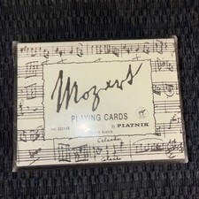 Mozart 2 Decks By Piatnik Made In Austria New Sealed Playing Cards