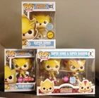 Funko Pop Vinyl: SUPER Sonic the Hedgehog bundle (3) Flocked Chase Glitter