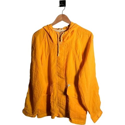 River Edge Jacke Herren Gr. M gelb Kapuze 90er Outdoor Retro Festival