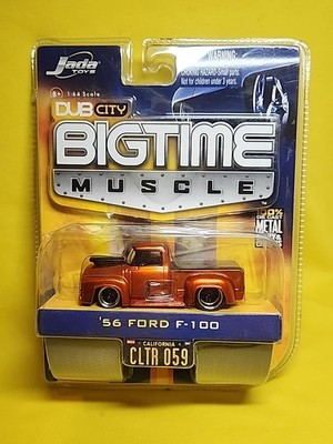 Jada 1956 Ford F-100 Pickup  Truck Dub City Bigtime Muscle California 1/64 B4