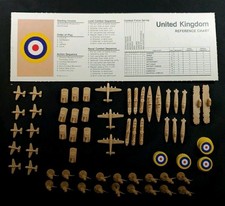 1984 Axis  Allies 1984 Game Replacement Parts Pieces UK United Kingdom Lot